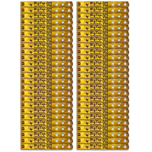 50 PCS Bulk Gold & Silver Premium Legbands Only (No Applicator) for Gamefarm Poultry Rooster Tracking | Adjustable 2-Hole or 3-Hole Gold & 3-Hole Silver Metal Bands | Sabong Panabong Tags