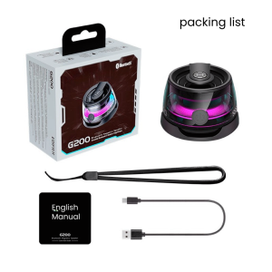 🔥ขายแฟลช[ซื้อ 1 ประหยัด ฿10]🔥Bluetooth Magnetic Speaker ลำโพงบลูทูธไร้สาย ลำโพงบลูทูธจิ๋ว ลำโพงสเตอริโอ TWS พร้อมลำโพงกลางแจ้งแบบพกพาที่มีแสง RGB สีสันสดใส