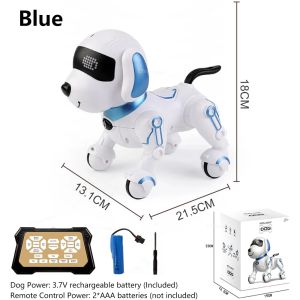 RC Robot Dog Electronic StuntInteractive Touch Programmable Smart Walking Dancing Kids Birthday Gift for Kids Boys Girls Birthday Gift