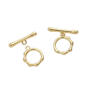 1set/bag 14K Gold Plated Brass Copper Metal OT Clasp for DIY Bracelet Necklace Making Jewelry