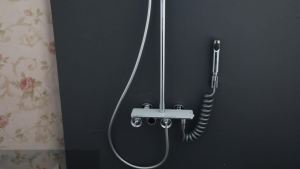 LDIES Torayvino LED Digital Shower Set Thermostatic Mixer Showers System 4 Function Temperature Chuveiro Bath Mixer Faucet Combo Kit Q8P6Z