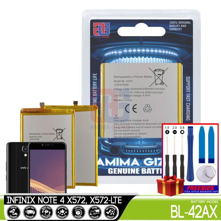 BL-42AX Battery For Infinix Note X572, X572-LTE Amima