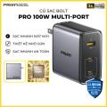 Bộ Sạc nhanh, chân gập PISEN BOLT Pro 140W  / 100W  / 65W / 45W nhiều cổng, đa tính năng, di động nhỏ gọn cho laptop, điện thoại, tablet, macbook ... - Hàng chính hãng, bảo hành 24 tháng. 