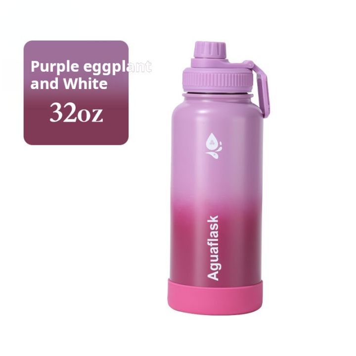 Aguaflask 32oz/56oz Stainless steel sports water bottle Wide Mouth with ...