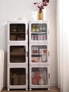 SG Stock LILI Gap Storage Cabinet Foldable Storage Cabinet Bathroom Organizer Plastic Cabinet Organizer