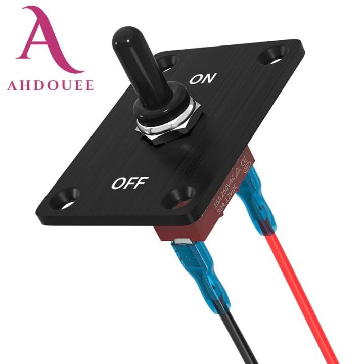 [LJ1S]SPST ON/Off Toggle Switch 12V DC 30A Heavy Duty Waterproof 2 Pin ...