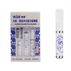 PIPE HOLDER YAJUE YJ078 PIPA FILTER SARINGAN ASAP PERMANEN / ISI ULANG MOTIF NAGA KHUSUS 8MM