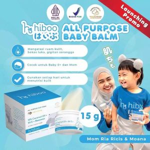 Hiboo All Purpose Baby Balm 5gr / 15 gr - Balsam Serbaguna Untuk Ruam/Stretchmark/Gigitan Serangga