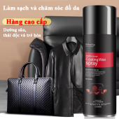 Chai xịt sạch và làm bóng giày đồ da túi ví áo ghế da giúp vệ sinh dưỡng ẩm chống mốc ngay lập tức