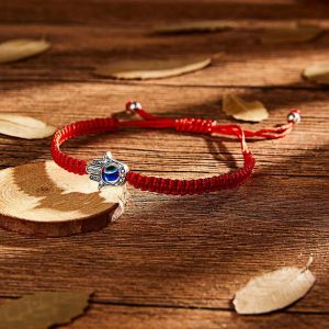 Turkish Lucky Evil Eye Bracelets Women Braided Demon Eye Charm Bracelet Handmade Anklet Couple Bracelets for WomenMan