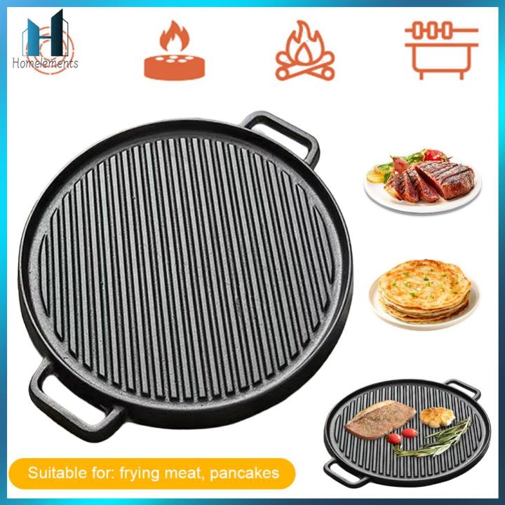 Double Sided Grill Pan - Non-Stick Frying Pan Flip Cookware For Stove Top Cooking