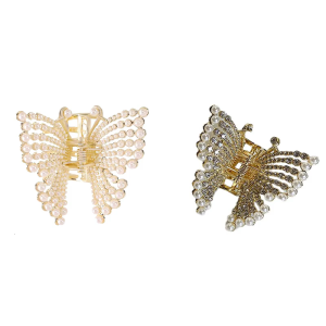 Thạch Ngọc Trai Kẹp tóc càng cua hình con bướm barrettes kẹp độc đáo kẹp tóc kẹp tóc phong cách bướm Phụ kiện tóc