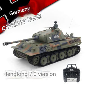 JDD[Fast Delivery][Available Original]Henglong 3819-1 Large German Leopard Battle Remote Control Tank s Battle Tank Childrens Holiday Birthday Gift Toy
