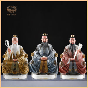[Hoàn hảo] Thánh Phong tạo tượng Tam Thanh đạo tổ gia dùng Thái Thượng lão quân đạo đức linh bảo thiên tôn bày biện Tượng Đạo giáo Tượng Phật nghi lễ