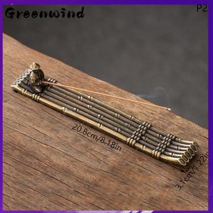 【Greenwind】 Creative Incense Holder Incense Holder Boat Old Men Fishing Japanese Style Incense Stick Aromatherapy Ornament Home Decor