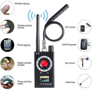 MÁY KIỂM TRA PHÁT HIỆN THIẾT BỊ NGHE TRỘM CAMERA QUAY GIÁM SÁT ĐỊNH VỊ GPS K18 RF DETECTOR CAO CẤP