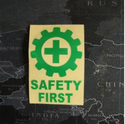 Sticker Cutting Stiker Keselamatan SAFETY FIRST #Sticke Proyek Helm