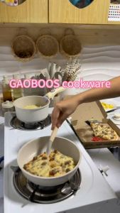 Gaoboos High Quality Non-stick Cookware Set 5pcs Detachable Handle 18cm Stockpot 20/26cm Frying Pan 2-in-1 Pot-to-Plate