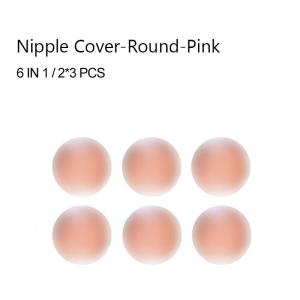 FJYQP 10PCS Nipple Silicon Pad with case silicone nipple cover nipple tape washable nipple bra silicon washable nipple pad waterproof washable bra pad adhesive silicone cup bra with case nipless tape bra tape bra