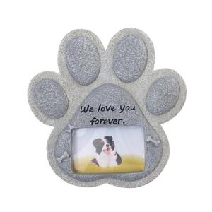 Pet Garden Lawn Memorial Stone Sympathy Picture Frame Dog or Cat Garden Stepping Stone Memorial Gifts