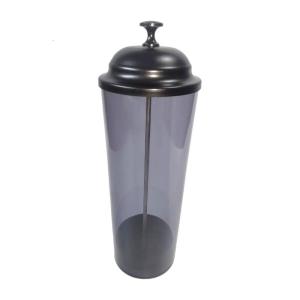 Đa năng ống hút nhựa Dispenser rõ ràng uống rơm lọ đựng có nắp cho văn phòng nhà cửa sử dụng phụ kiện nhà bếp