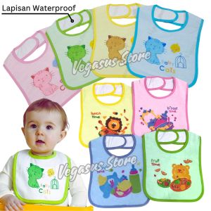 3Pcs Slaber Bayi celemek Alas Makan bayi Mamalia/ Tatakan iler Bayi Waterproof-Vegasus Store(COD)