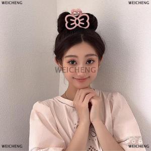 [COD] WEICHENG Korean Cute Bowknot Hair Clip Plastic Claw Clip Candy Color Crab Hair Clip For Girls Sweet Hair Claw Hair Accessories For Women