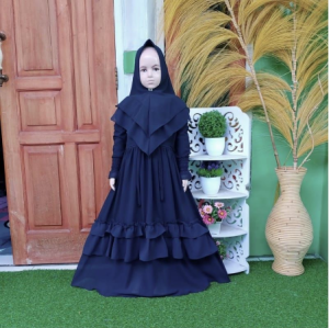 COD☑️PAKAIAN GAMIS ANAK HIJAB/GAMIS ANAK SYARI ESTY KIDS/MATT MOSCREPE FULL/3UKURAN/PAKAIAN MUSLIM ANAK TERBARU/GOOD QUALITY