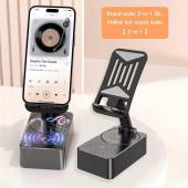 Lazy People 3 in 1 BlueTooth Speaker Power bank With Phone Stand Adjustable Portable Folding Phone Holder Eletronic Smartphone Cellphone
