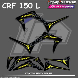 CRF 150 L (COD) STIKER STRIPING MOTOR HONDA CRF 150 L - STIKER LIST GRAFIK SIMPLE WARNA VARIASI DESAIN RACING HOLOGRAM DAN TRANSPARAN BISA COD IP.KODE-004