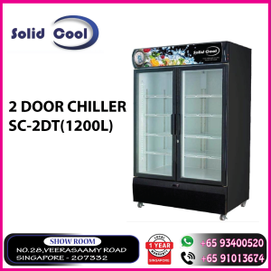 2 Door Chiller SC-2DT(1200L) Singapore warranty 1year
