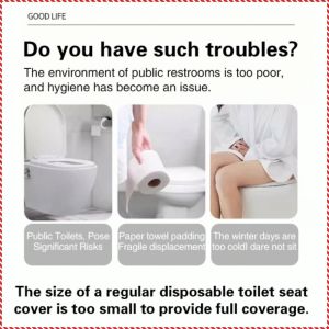 Toilet Seat Stable Toilet Seat Compact and Convenient Easy to Clean Easy Installation Skin Wood Pulp Paper