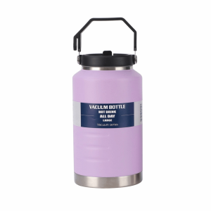 2 lít Bình nước giữ nhiệt Di động Dung lượng lớn Chai nước uống Quà tặng Chống rò rỉ Cốc du lịch cà phê Sử dụng phòng tập thể dục