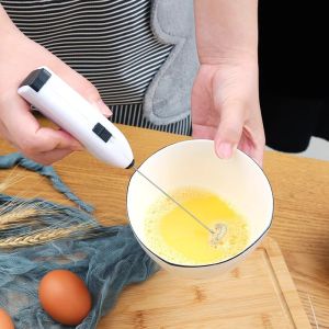 Mini Hand Mixer Electric Mini Milk Frother Coffee Mixer Stainless Blender Egg Milk Coffee Whisk Drill Blender