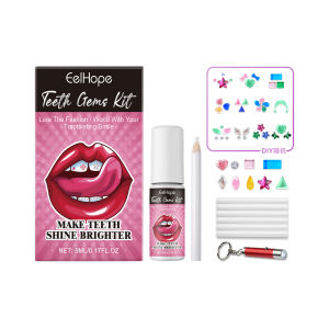 【Stock】Eelhope Teeth Gems Kit | DIY Dental Drill & Nail Art | Teeth Jewelry Rhinestones Decoration | Sparkling Smile Makeover Set (1set)