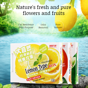 Solid Deodorizing Antibacterial Automotive Products Air Purifying Fruit Aromatherapy Car Perfume