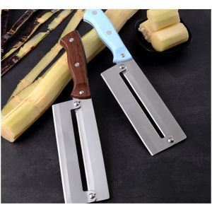 Dao 2 lưỡi rèn to 28cm siêu bén - Chât liệu thép không gỉ bào gọt vỏ trái cây mía dứa khóm bắp cải..