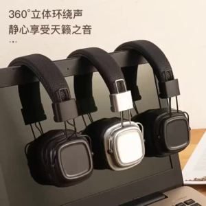 BONINE Retro Classic Over-Ear Headphone Bluetooth 5.3 DJ Stereo/TF Card Wireless Headphones Folding Sports Rock Music Headphone with Mic