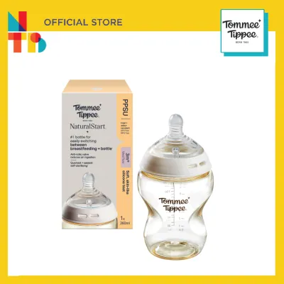 Tommee Tippee Natural Start PPSU Bottle 260ml with Medium Teat
