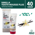 GC TOOTH MOUSSE PLUS WITH EXTRA MILK PROTEIN VANILLA 40G Expiry May 2027. 