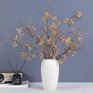 GURUNGMANI Real Touch Artificial Plant Branch Plastic Material Lifelike Texture Artificial Greenery Branch Realistic Handmade Craft Fake Fruit Branch DIY Projects