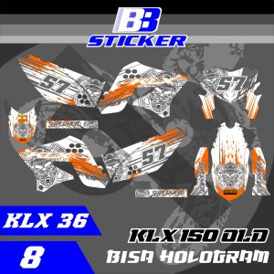 Striping KLX Lama Stiker KLX Lama KLX 150 SPAKBOR BELAKANG PENDEK Klx 36