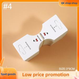 ✨QK shop✨ 50PCS White Folding paperboard adult childrens hair clip paperboard hair rope card hair ornament headdress packaging material