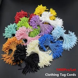 K9SEQ 1000Pcs/lot Polyester Clothing Tag Rope Tie Fasteners 8cm Length DIY Clothing Lables Accessories Durable Hanging Tablets for Garment Bag Tags Cards