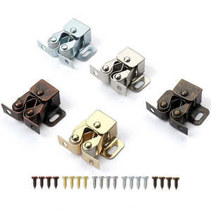 15 bộ cửa tủ cửa tủ quần áo chốt Con Lăn Đôi khóa tủ an toàn chốt cho tủ quần áo tủ đồ ngũ kim đồ nội thất