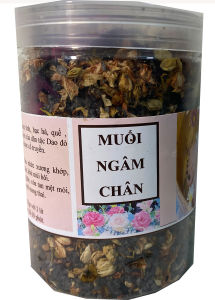 Combo 2 hộp muối ngâm chân thảo dược (500g/hộp) spa mát xa chân khử mùi hôi chân thải độc tố giảm đau xương khớp