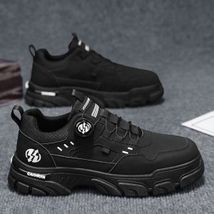 Mens Fall Outdoor Sneakers Thick Bottom Casual Fashion High Top Work Shoes