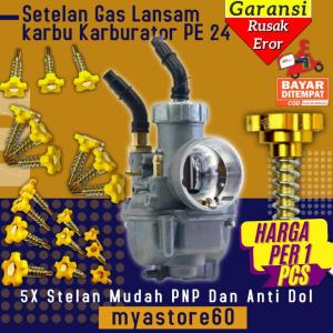 (BISA COD) Setelan Stelan Gas Stasioner Lansam Langsam Karbu Karburator Carburator Carbu PE NSR 24 PE24 NSR24 Setting Mudah Anti Doll