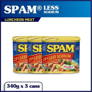 SPAM Luncheon Meat (25% Less Sodium) - 340 g x 3 cans