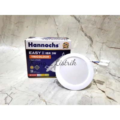 Hannochs Downlight LED EASY II 3W IBR Tricolour / Downlight 3 Warna